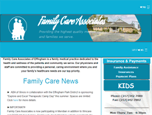 Tablet Screenshot of familycareassociates.com